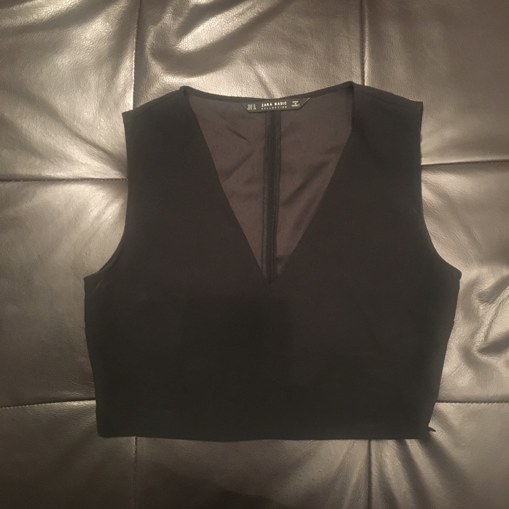 Cute Black Zara Crop Top